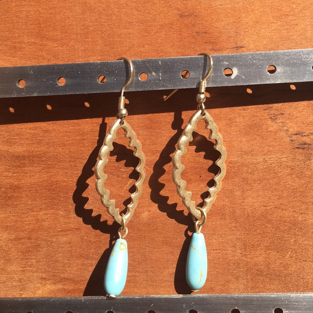 Turquoise drop earrings